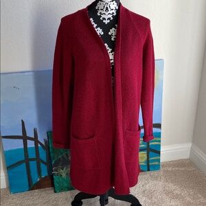 J. Jill Rich Burgundy Women's Cardigan